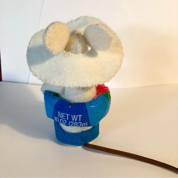 Vacation Felt Mouse Art Doll with inner tube floatie beach fun handmade - Picture 5 of 9